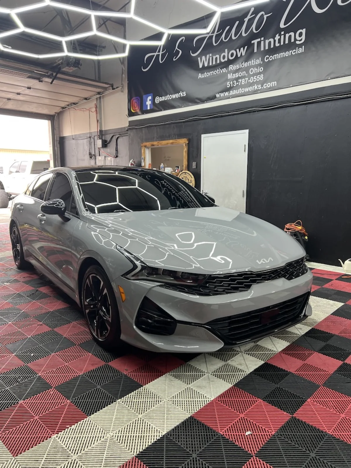 Kia Sedan - Ceramic Window Tint - Before